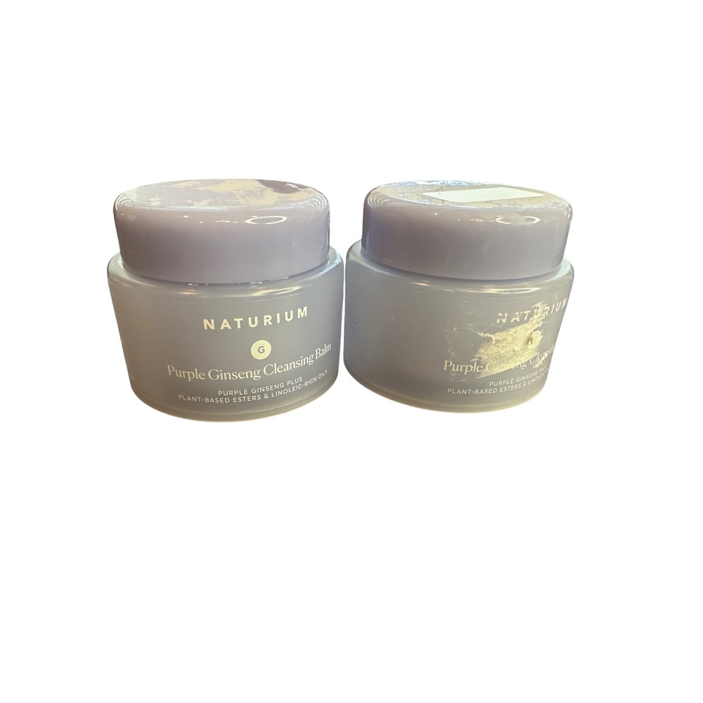 Naturium Purple Ginseng Cleansing Balm Set of 2 Makeup Remover 3.0oz 88ml Each